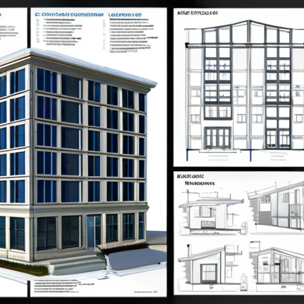 Clear Design Presentation**

"A meticulously drafted architectural blueprint showcasing a building design, highlighting spatial organization, material choices, and energy efficiency. Include clear labels, annotations, and dimensions. Focus on sustainable design elements. appropriate attire, safe for work, perfect anatomy, natural proportions, professional photography, high quality"

**