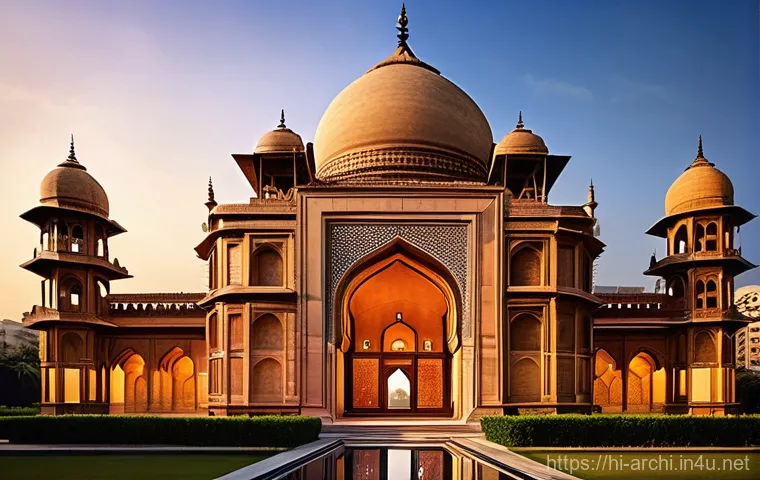 건축 설계와 문화적 맥락의 관계 - **Prompt Title: Urban Heritage Fusion**
**Description:** A vibrant, futuristic cityscape at daw...