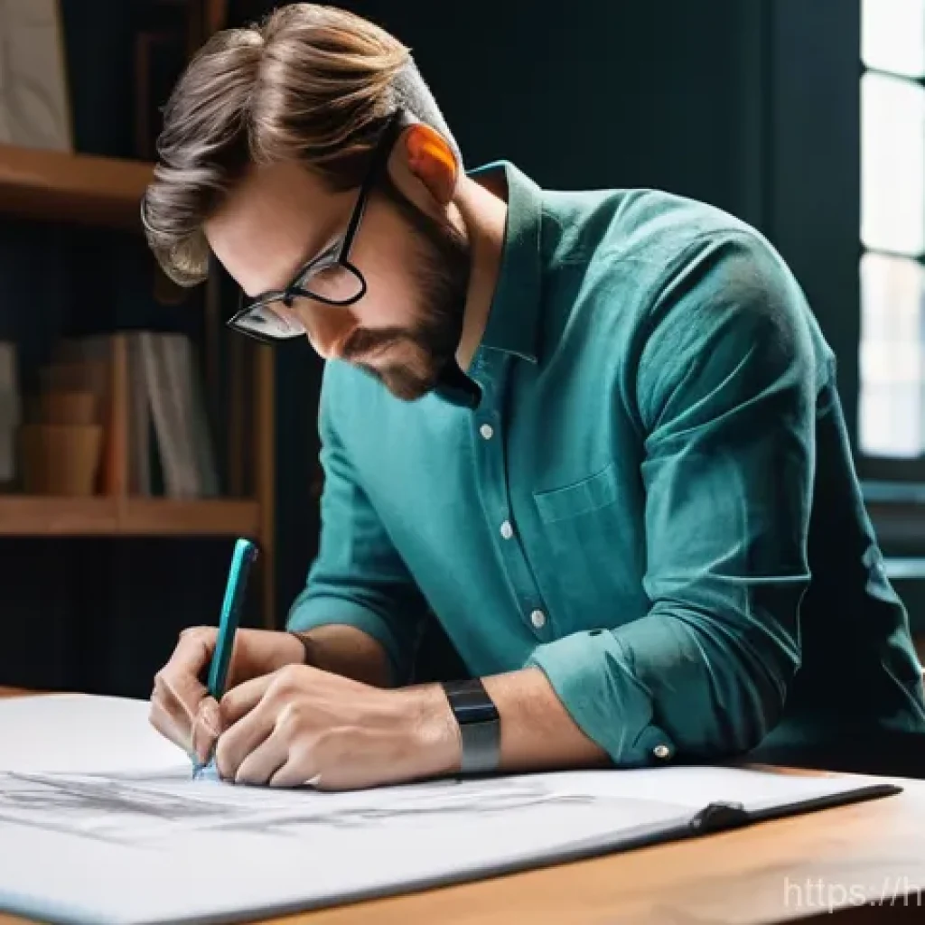 건축가가 읽어야 할 추천 도서 목록 - **Prompt:** A focused male architect in his late 30s, with short, neat hair and wearing smart casual...